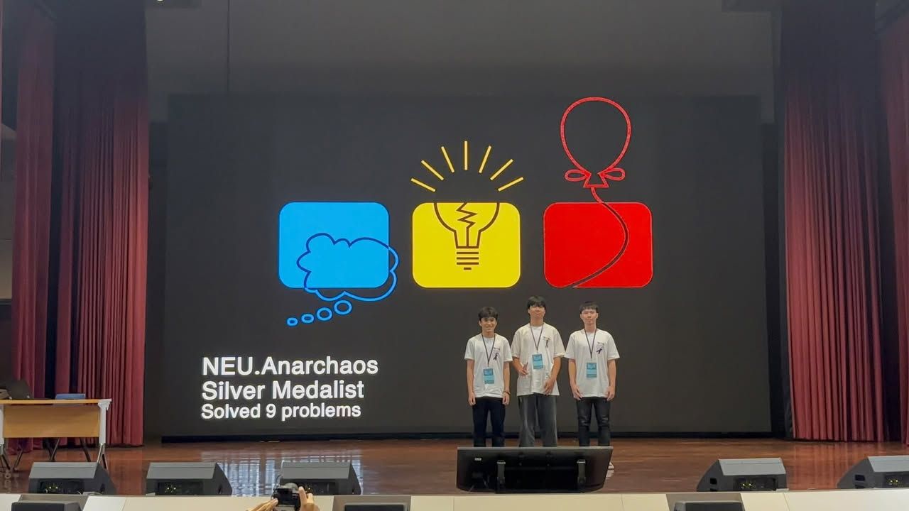 Chúc mừng đội NEU.Anarchaos giành Huy chương Bạc ICPC Asia Bangkok Regional 2025